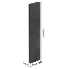 sourcing map Graphite Block Ingot Rectangle Graphite Plate Board 100x20x5mm for Melting Casting, 10 Pcs