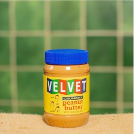 Velvet Peanut Butter, Crunchy – Detroit’s Classic Since 1937, Smooth & Nostalgic Spread with “Fresh, Pure, Delicious” Label, Made in the USA, Gluten-Free, Perfect for Sandwiches, Baking & Snacking (18 Ounce Jar)