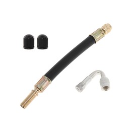 Motoforti 1set 45 Degree Copper Tire Valve Extension with Durable Plastic 140mm Tyre Valve Inflation Adapter for Car Motorcycle RV Truck Bike