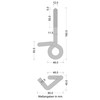 ALPENSTAHL Safety Swing Hook Galvanised Steel | Pack of 2