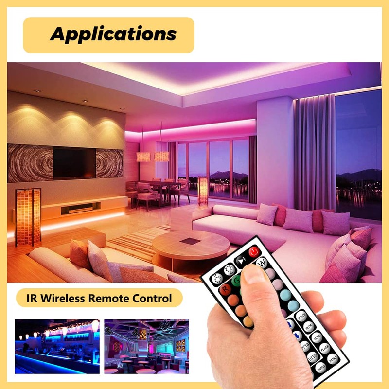 Arotelicht LED Strip Controller RGB with 44 Key IR Remote