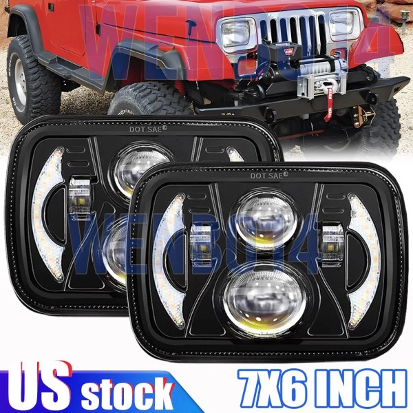 Unbranded 2PC For Jeep Cherokee XJ 1984-2001 Wrangler YJ 1986-1995