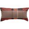 Erwin Müller Additional Cushion Cover, Maco Satin Checked Red/Brown, Size