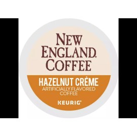 New England Hazelnut Creme Coffee 24 to 144 Keurig K cups Pick Any Size  - 24 Count
