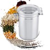 Akozon Vacuum Sealed Coffee Canister Storage Container Stainless Steel 5"