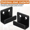 8 Pcs U Shaped Brackets, Heavy-Duty U Brackets Metal Garage