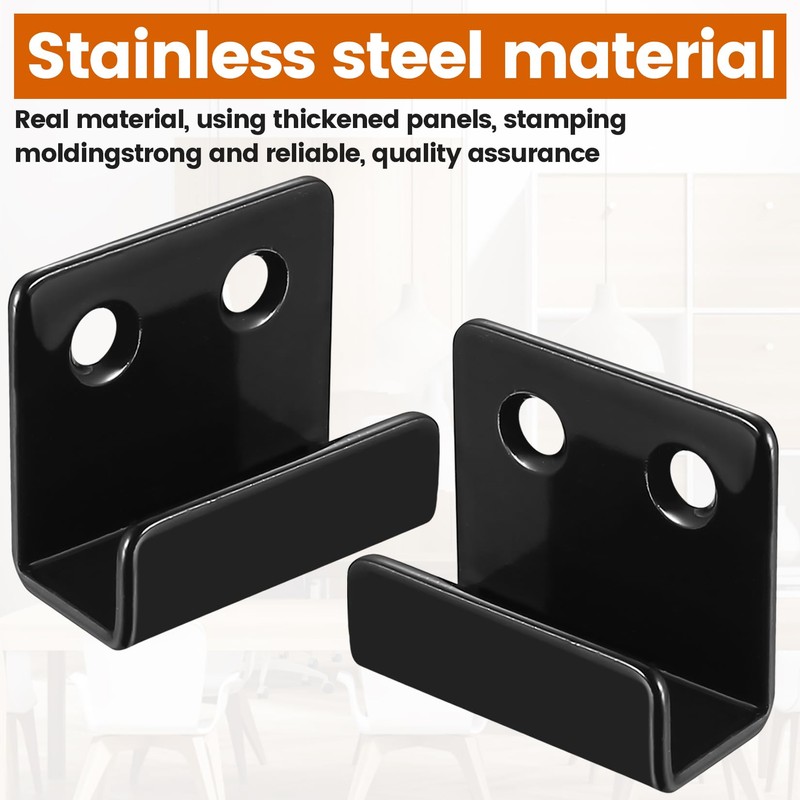 8 Pcs U Shaped Brackets, Heavy-Duty U Brackets Metal Garage