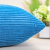 Artscope Cozy Striped Corduroy Pillow Covers Super Soft Decorative Square