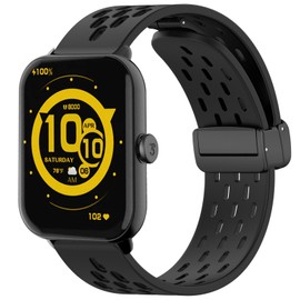 Compatible with 3Plus Vibe Lite BT Bands, Lamshaw Breathable Soft Silicone Magnetic Butterfly Clousure Sport Replacemet Band Straps Compatible with 3Plus Vibe Plus / Vibe + / Vibe+ (Gen 2) / Vibe Lite