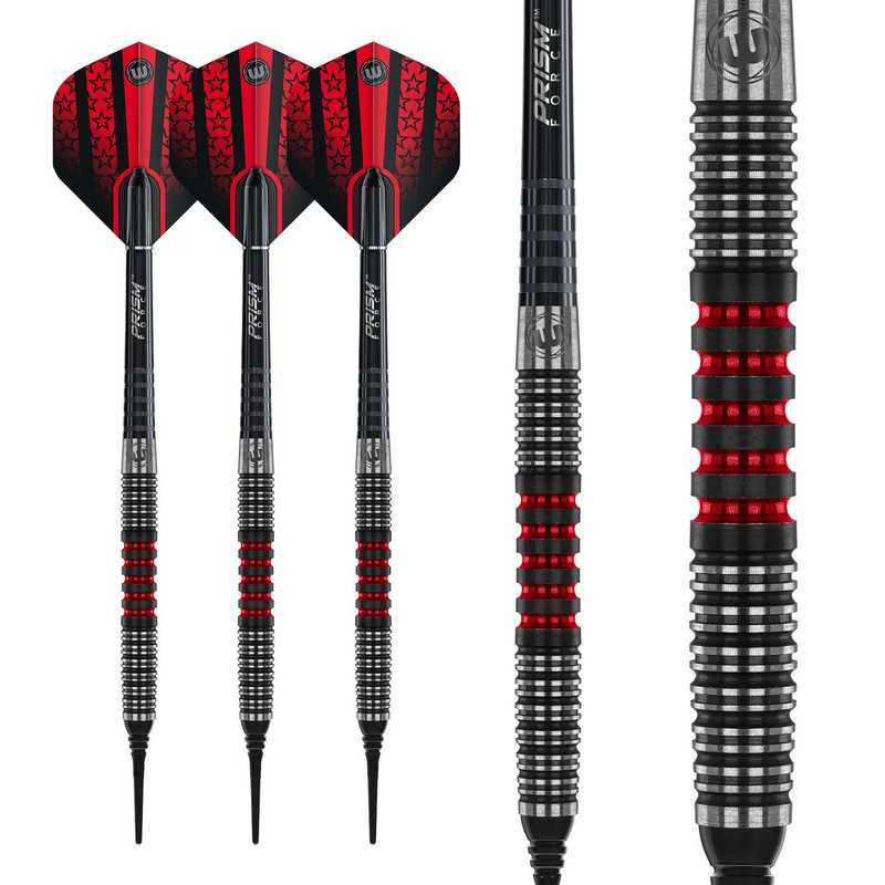 WINMAU Joe Cullen 18 g Tungsten Softip Darts Set with