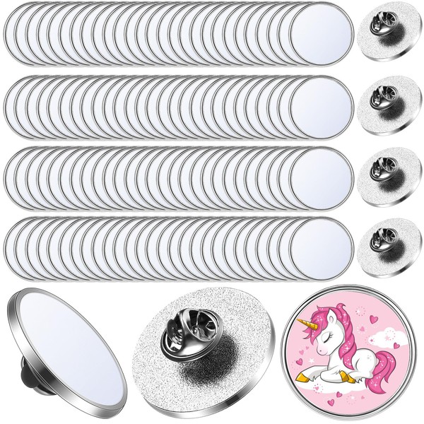 Retrowavy 70 Pcs Sublimation Buttons Blanks with Pins DIY Sublimation
