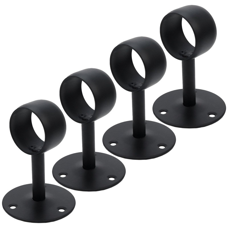 Antrader Curtain Rod Ceiling-Mount Bracket 1 1/2 Inch,4Pcs Ceiling Mount