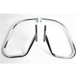 JMEI Rear Saddlebag Guard Crash Bar for Harley Softail Heritage Springer FLSTS 93 -99