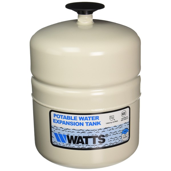 WATTS WATER TECHNOLOGIES GIDDS-1030401 Potable Water Expansion Tank, Model #Plt-5, Stainless Steel Nipple, 2.1 Gallon, Lead Free