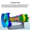 For Bambu Lab Makerworld MH006 Jet Engine Creative Model Kit