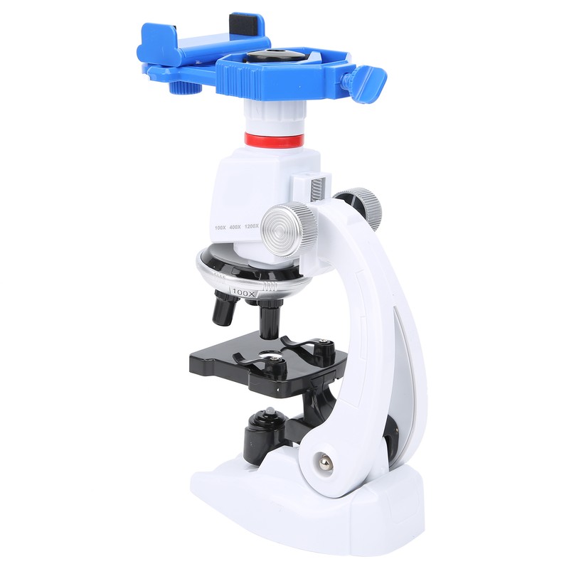 Children Monocular Microscope 1200X Magnification Science Kits Educational Accessory L