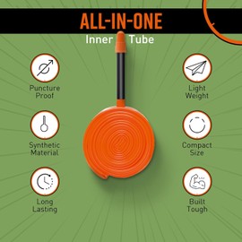 Tubolito Tubo-CX/Gravel TPU Inner Tube 700C x 32-50mm 2 Pack, 60mm Black Presta Valve | Light, Strong & Compact | Double Strength Butyl | Rim & Disc Brake Compatibility