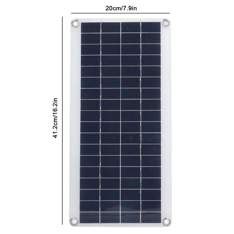 8W Solar Panel Kit Flexible Bendable Monocrystalline Portable Solar Battery