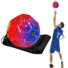 Gradient Moon Ball - Highest Jumping Rubber Ball - Ball Crater Makes A Popping Sound On Impact - Easy Grip - With Hand Strap - For Children