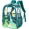 AO ALI VICTORY - Mochila transparente para escuela, PVC transparente
