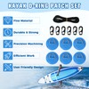 Yetaha 6 Pack Stainless Steel D Rings PVC Patch, 8.2ft