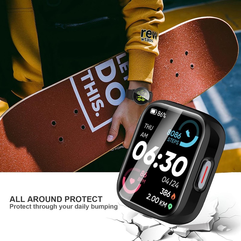 ID208 Plus Smart Watch Case,Lamshaw Soft All Around TPU Case