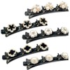 SUJEBKC 5-piece set of women's hair clips, crystal hair clips,