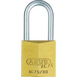 ABUS 27181 30mm Long Shackle Brass Padlock with Reversible Key