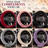 Luxury Plush Steering Wheel Cover, Soft Short-Fur Winter Car Steering