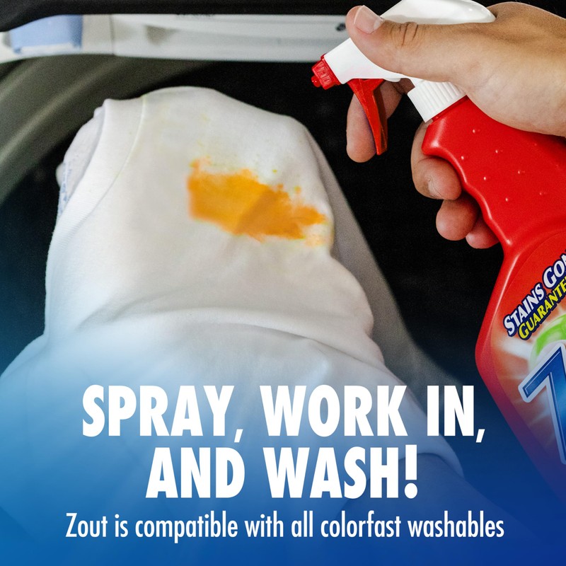 Zout Laundry Stain Remover Spray, Triple Enzyme Formula, 22 Ounce