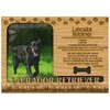 Labrador Retriever Engraved Wood Picture Frame Magnet