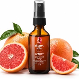 OLEUM VITAE Hair & Body Oil. Aceite para Cabello y Cuerpo con Aceite Esencial de Toronja. Ingredientes Naturales. Hidratación Profunda. 60ml