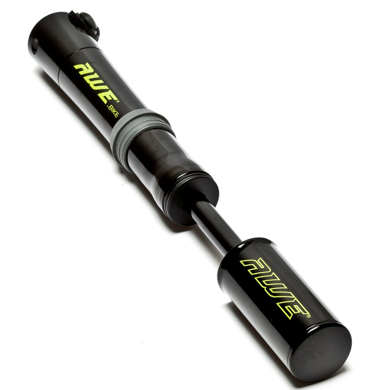 AWE® AWEForce CNC 6063 Alloy Mini Bike/E-Bike Pump with Schrader/Presta