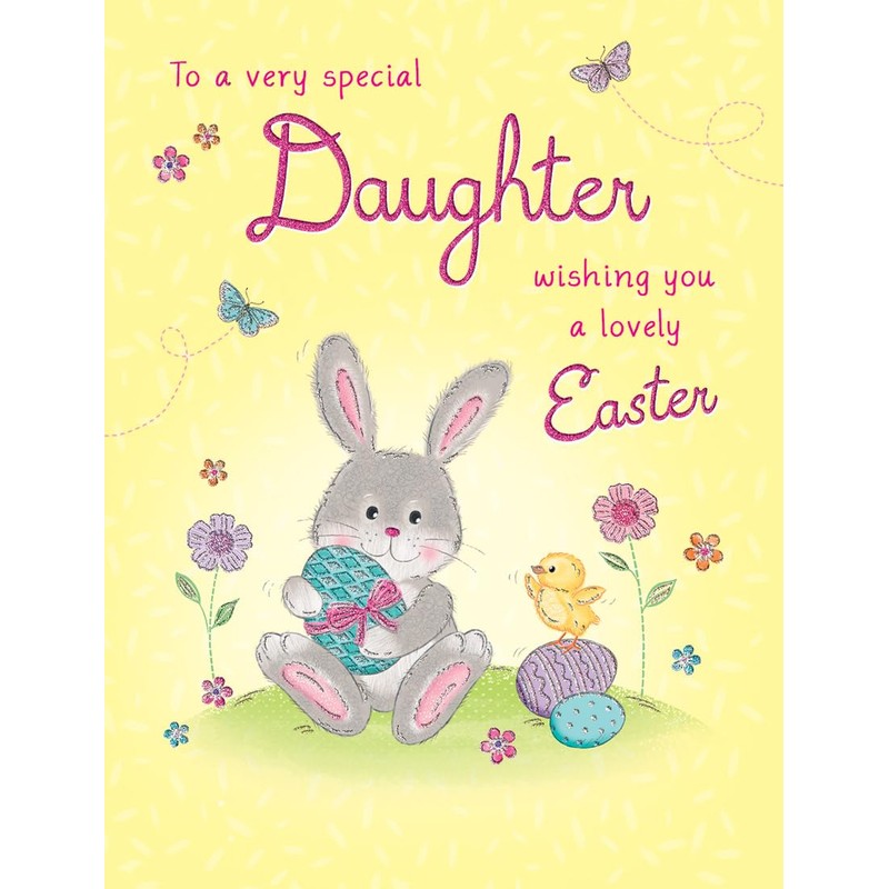 Piccadilly Greetings Easter Card for Daughter - 8 x 6