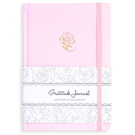 Yoment Gratitude Journal for Women - Five Minutes a Day for More Happiness, Mindfulness, Positivity & Affirmation, 6-Month Self Care with Prompts for Teens Undated Daily Journal Spiritual Gifts,Pink