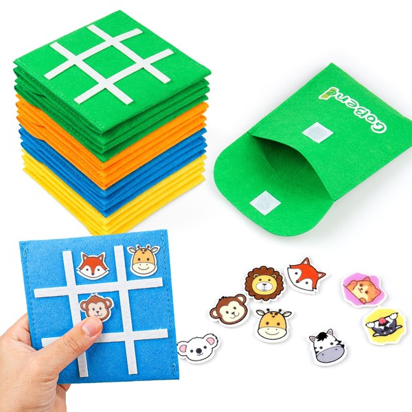 16 Tic Tac Toe party games for kids birthday,Animals mini
