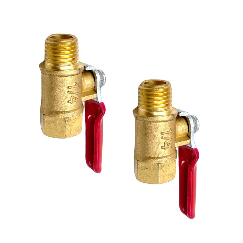 3 Pcs 1/4 Npt Brass Ball Valves,1/4 Inch Male to