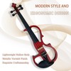 Ceciliec Electric Violin, 4/4 Full Size Solid Silent Fiddle with