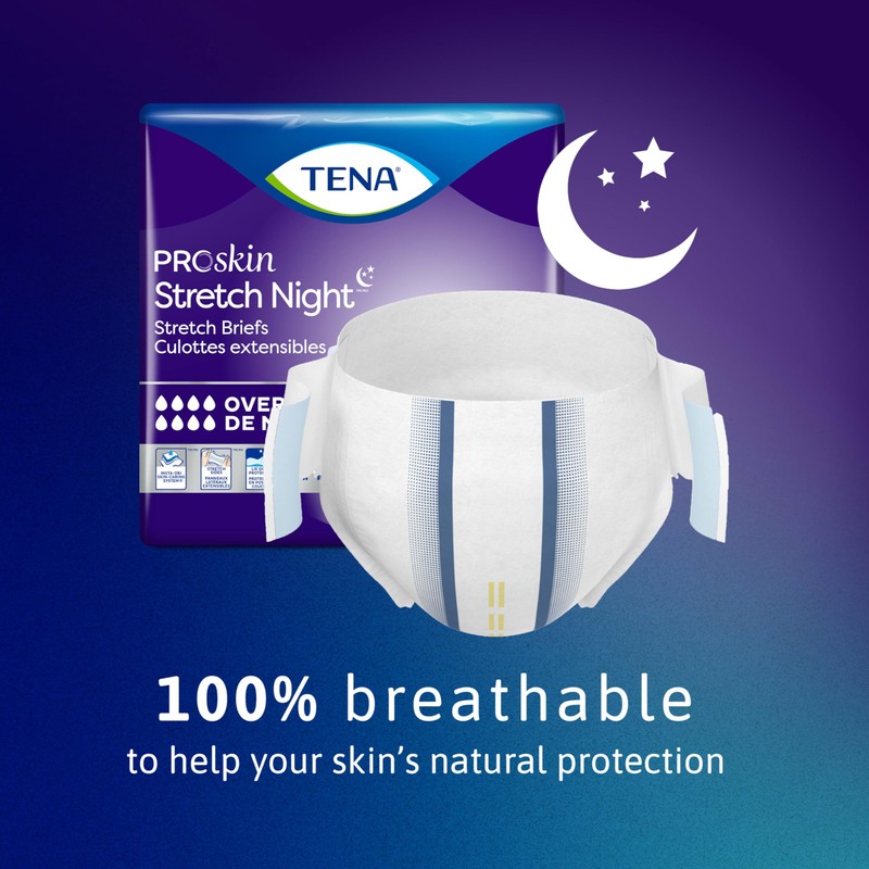Tena ProSkin Overnight Incontinence Adult Diaper for Women & Men,