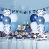Blue Balloons Set, 12 Inch Double Stuffed Metallic Blue Balloons