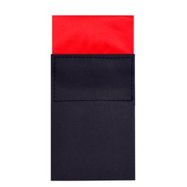 DonDon Men's Pocket Square Pre-folded Pocket Square on Box Size Adjustable, red