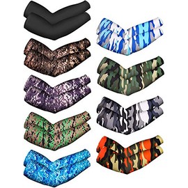 Unisex UV Protection Arm Cooling Sleeves - 9 Pairs