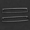 2pcs Carbon Fiber Style BPillar Air Vent Frame Trim Fit