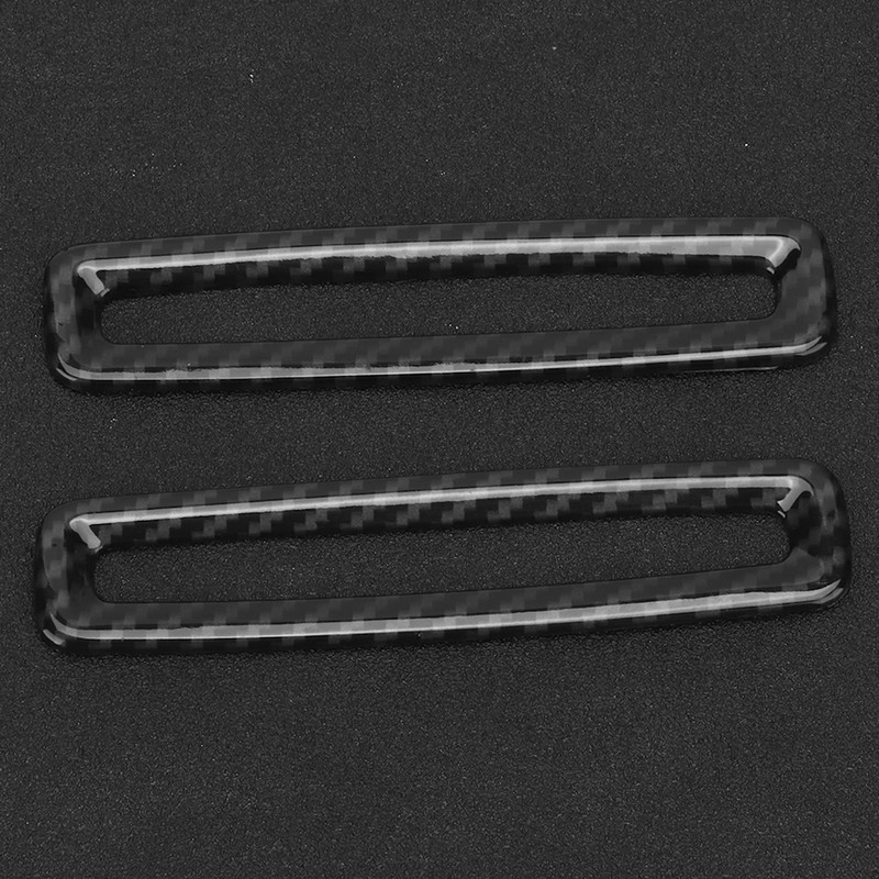 2pcs Carbon Fiber Style BPillar Air Vent Frame Trim Fit