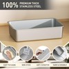 Citylife Stainless Steel Litter Box with Lid XL Large Enclosed