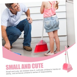 PACKOVE 1set Boys and Girls Broom and Dustpan Set Mini Cleaning Tools for Toddlers Lightweight and Easy to Use for Indoor Play and Household Chores Cute Design to Encourage Responsibility