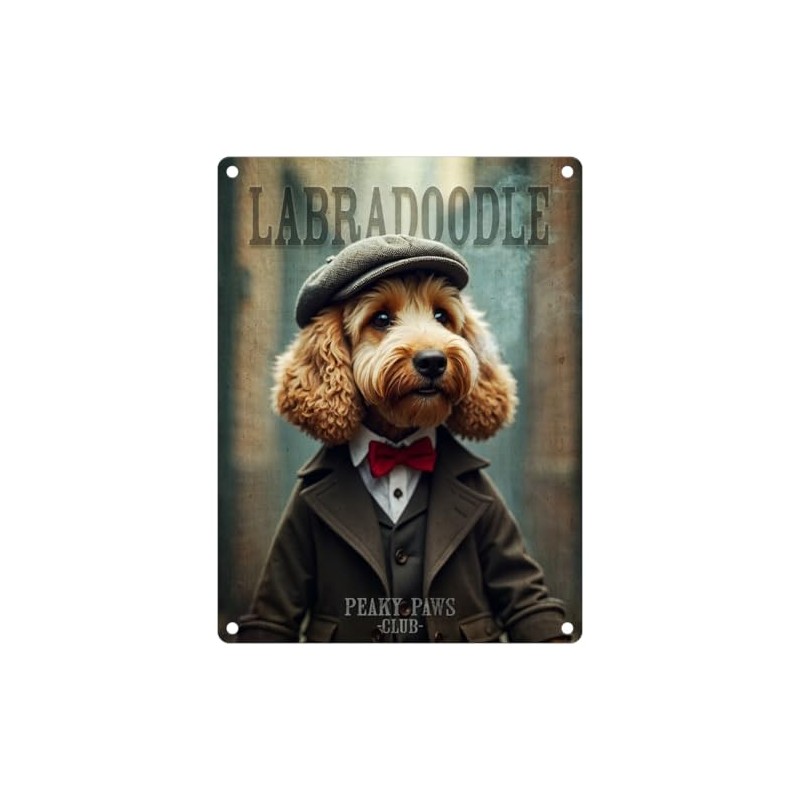 Small (150 x 200mm) Metal Sign - Peaky Paws Club
