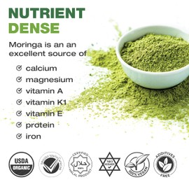 JDBotanics 100% Pure Moringa 120 Capsules | Direct from South Africa | USDA Organic Certified