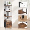 MAHANCRIS Bookshelf, 5-Tier Bookcase with Drawer, Small Book Shelf for