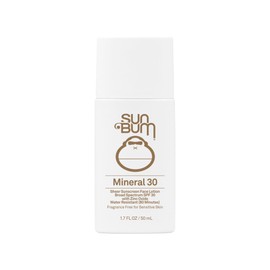 Sun Bum Mineral SPF 30 Face Sunscreen Lotion - Broad Spectrum and Fragrance Free Moisturizing Facial Sunscreen - Hawaii 104 Act Compliant (Without Octinoxate & Oxybenzone) - Travel Friendly - 1.7 oz